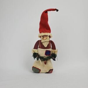 Wooden Santa Clause Christmas Holiday Ornament Decor